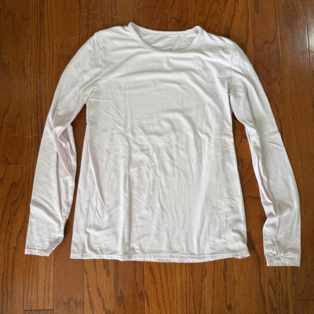 Outdoor Voices Light Pink Long Sleeve Shirt